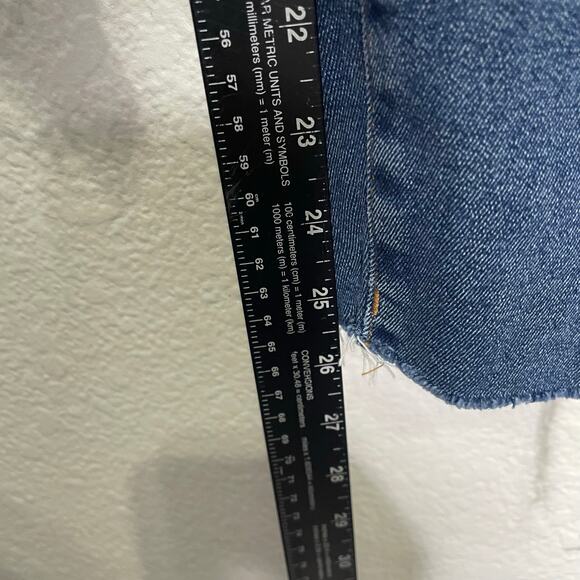 Good American Womens Jeans Size 2 Medium Wash Skinny Leg Distressed Denim - Picture 7 of 12